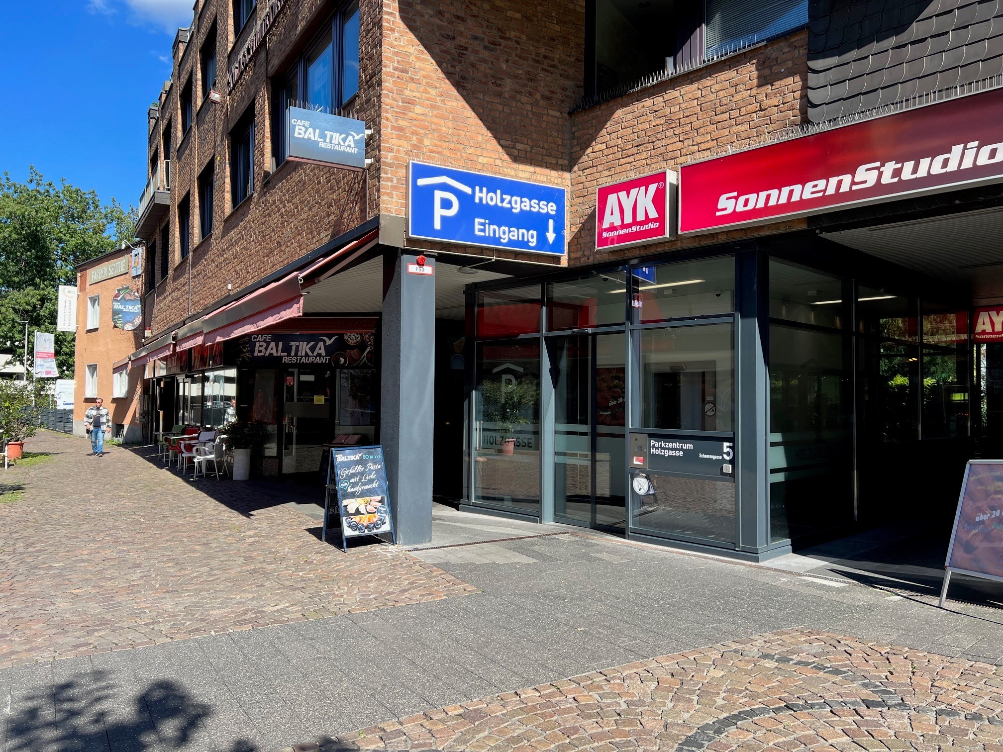 Parkzentrum Holzgasse Fußgängerzugang Scheerengasse 5